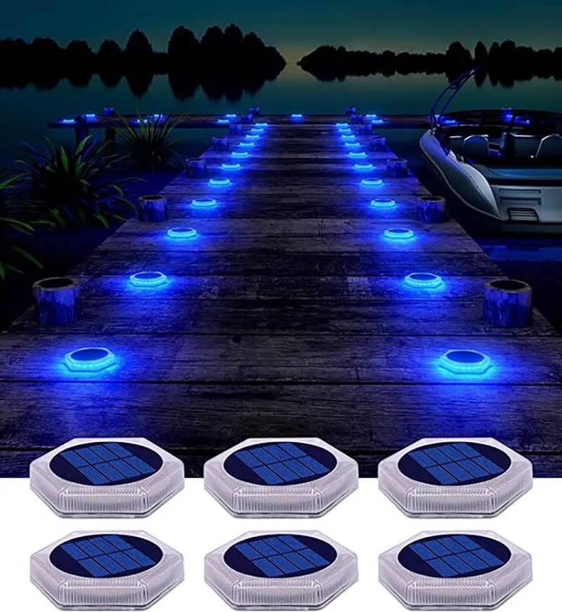 Solar Deck Path Lights – Waterproof IP68 LED Outdoor Lights - Carry Light