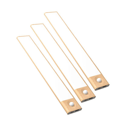 Set of modern smart sensor LED strip lights with motion detection