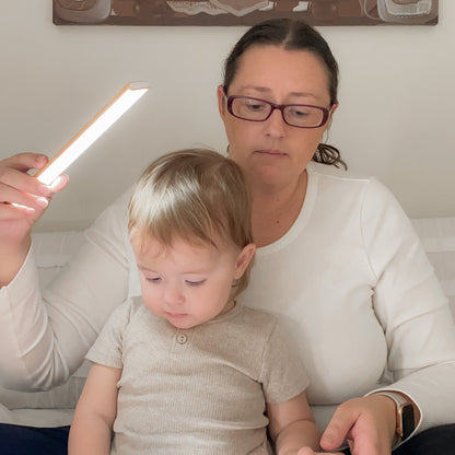 Rechargeable portable smart sensor strip light demonstration