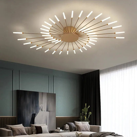 LED Catherine Wheel Firework Style Ceiling Light - Carry Light