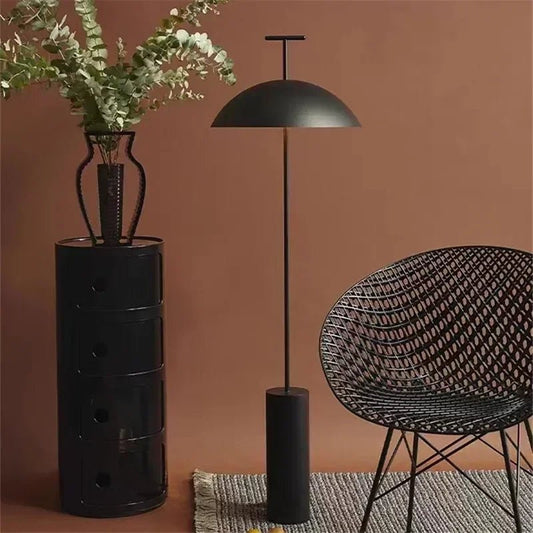 Scandinavian Floor Lamp – Minimalist Mushroom Design - Carry Light