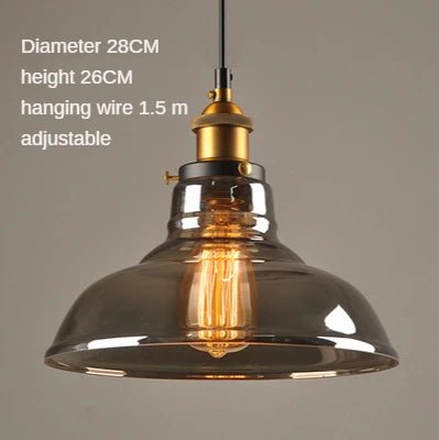 Sleak Transparent Glass and Metal Pendant Ceiling Lights - Carry Light