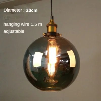 Sleak Transparent Glass and Metal Pendant Ceiling Lights - Carry Light