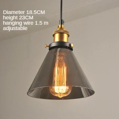Sleak Transparent Glass and Metal Pendant Ceiling Lights - Carry Light