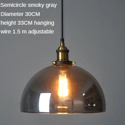 Sleak Transparent Glass and Metal Pendant Ceiling Lights - Carry Light