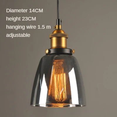 Sleak Transparent Glass and Metal Pendant Ceiling Lights - Carry Light