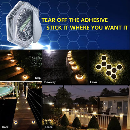 Solar Deck Path Lights – Waterproof IP68 LED Outdoor Lights - Carry Light