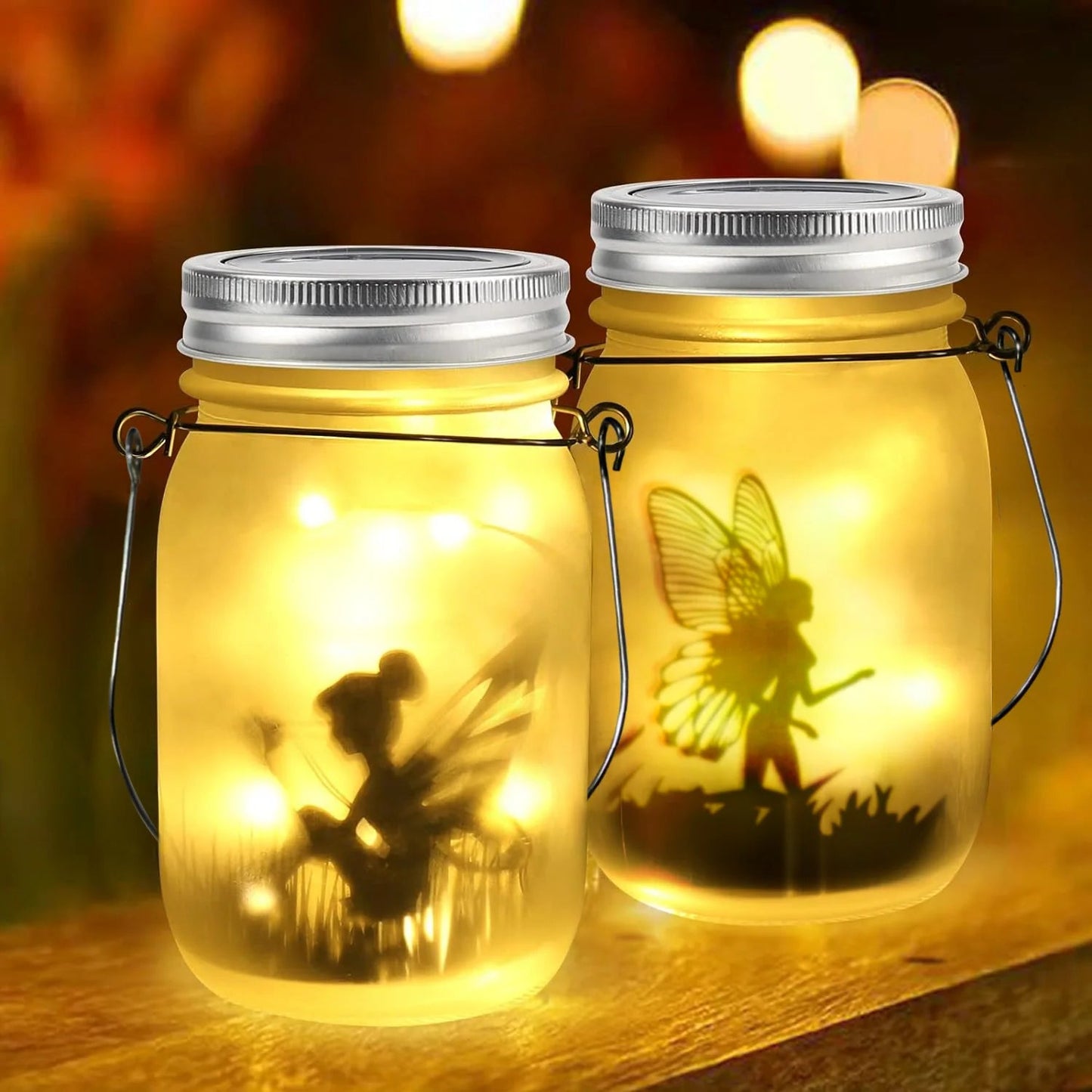 Solar "Fairies in a Jar" Outdoor Light - Carry Light