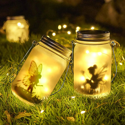 Solar "Fairies in a Jar" Outdoor Light - Carry Light