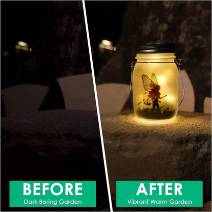 Solar "Fairies in a Jar" Outdoor Light - Carry Light