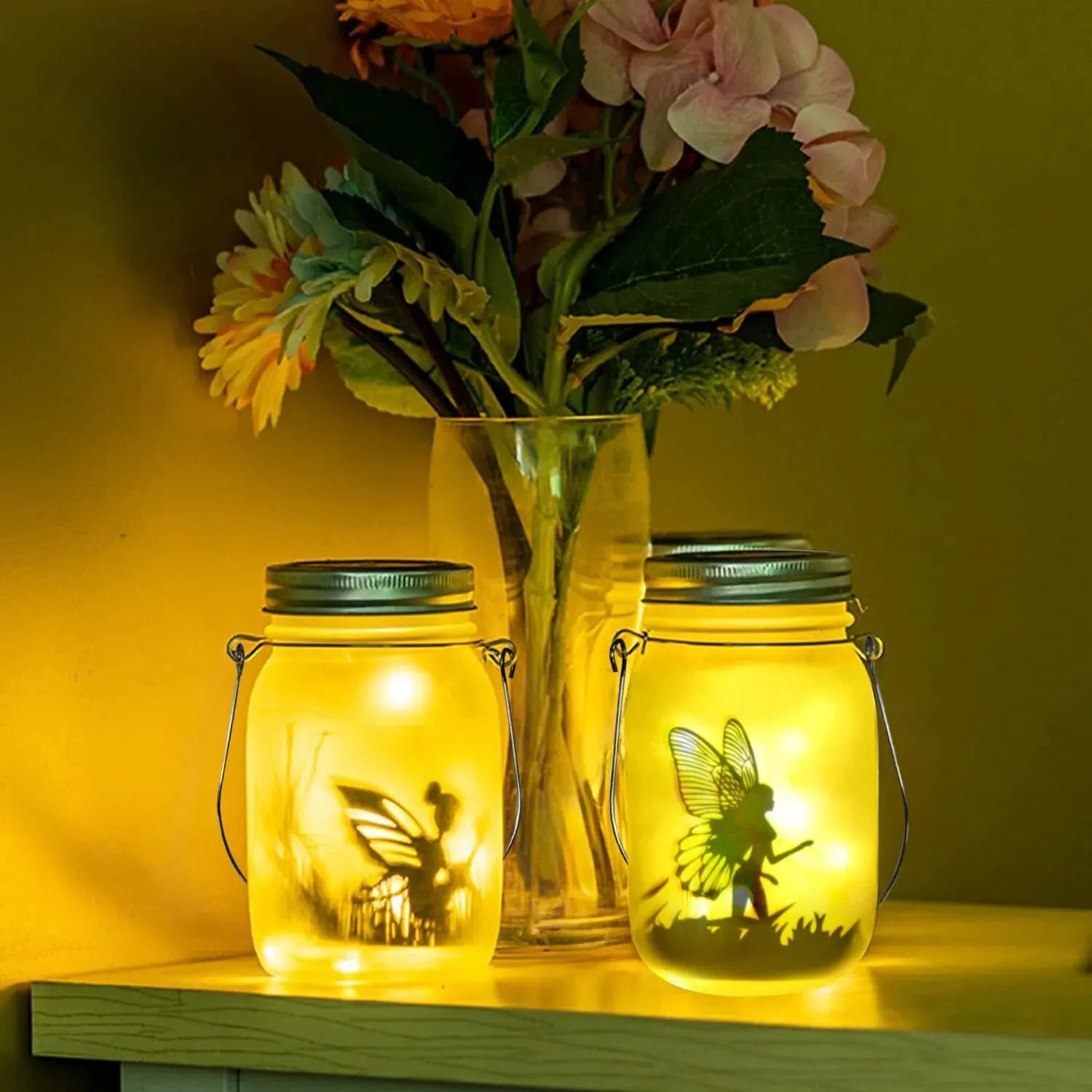 Solar "Fairies in a Jar" Outdoor Light - Carry Light