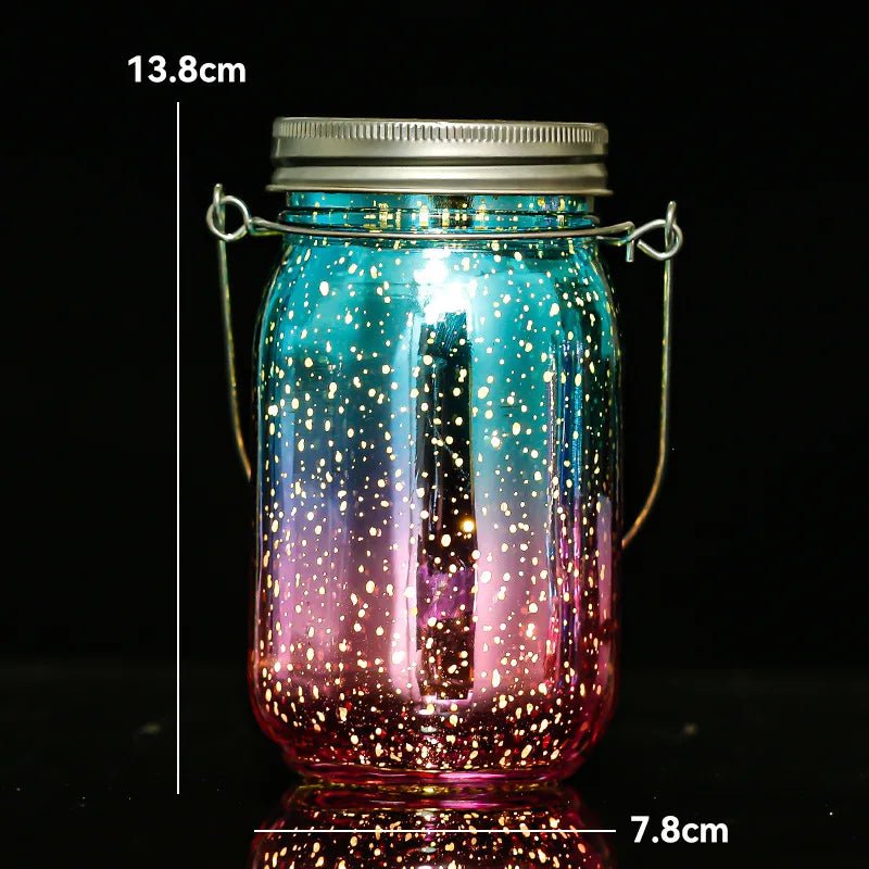 Solar Mason Jar Lantern – Waterproof Fairy Lights - Carry Light