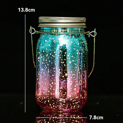 Solar Mason Jar Lantern – Waterproof Fairy Lights - Carry Light