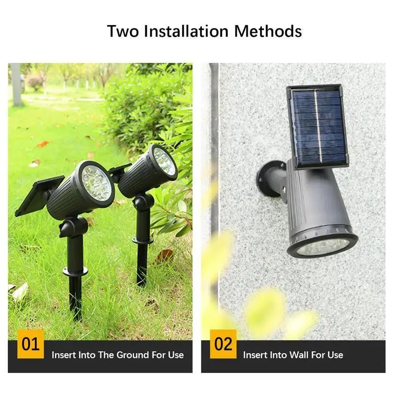 Waterproof Solar LED Garden Spotlight - Carry Light