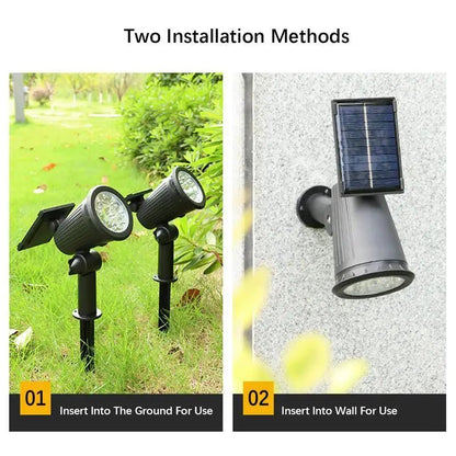 Waterproof Solar LED Garden Spotlight - Carry Light