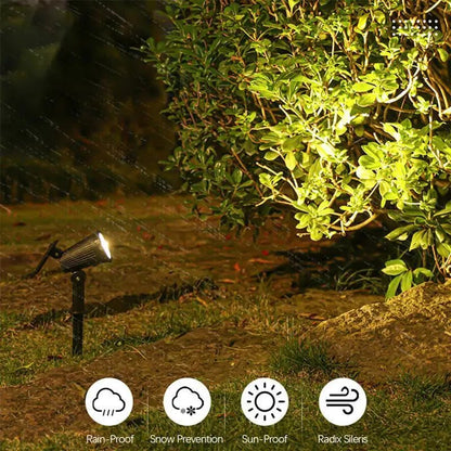 Waterproof Solar LED Garden Spotlight - Carry Light