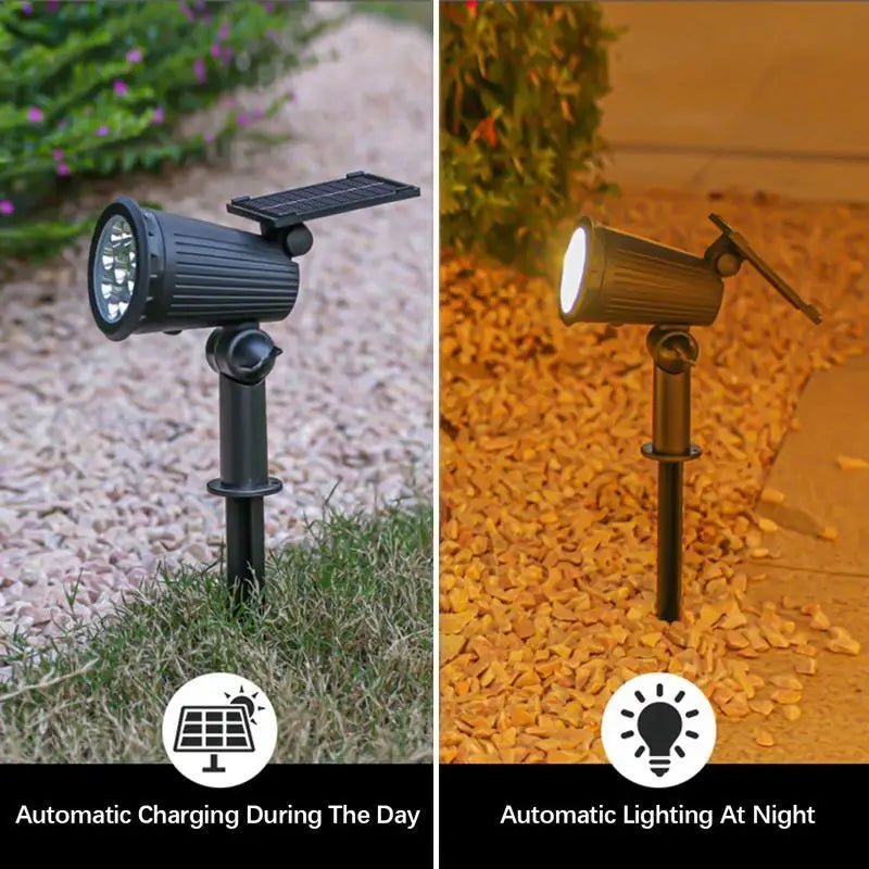 Waterproof Solar LED Garden Spotlight - Carry Light