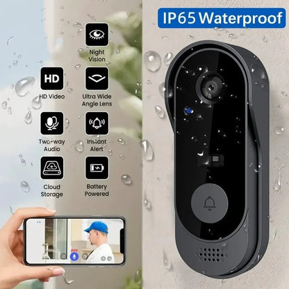 WiFi HD Doorbell with Wireless Camera and IR Video Intercom - Carry Light